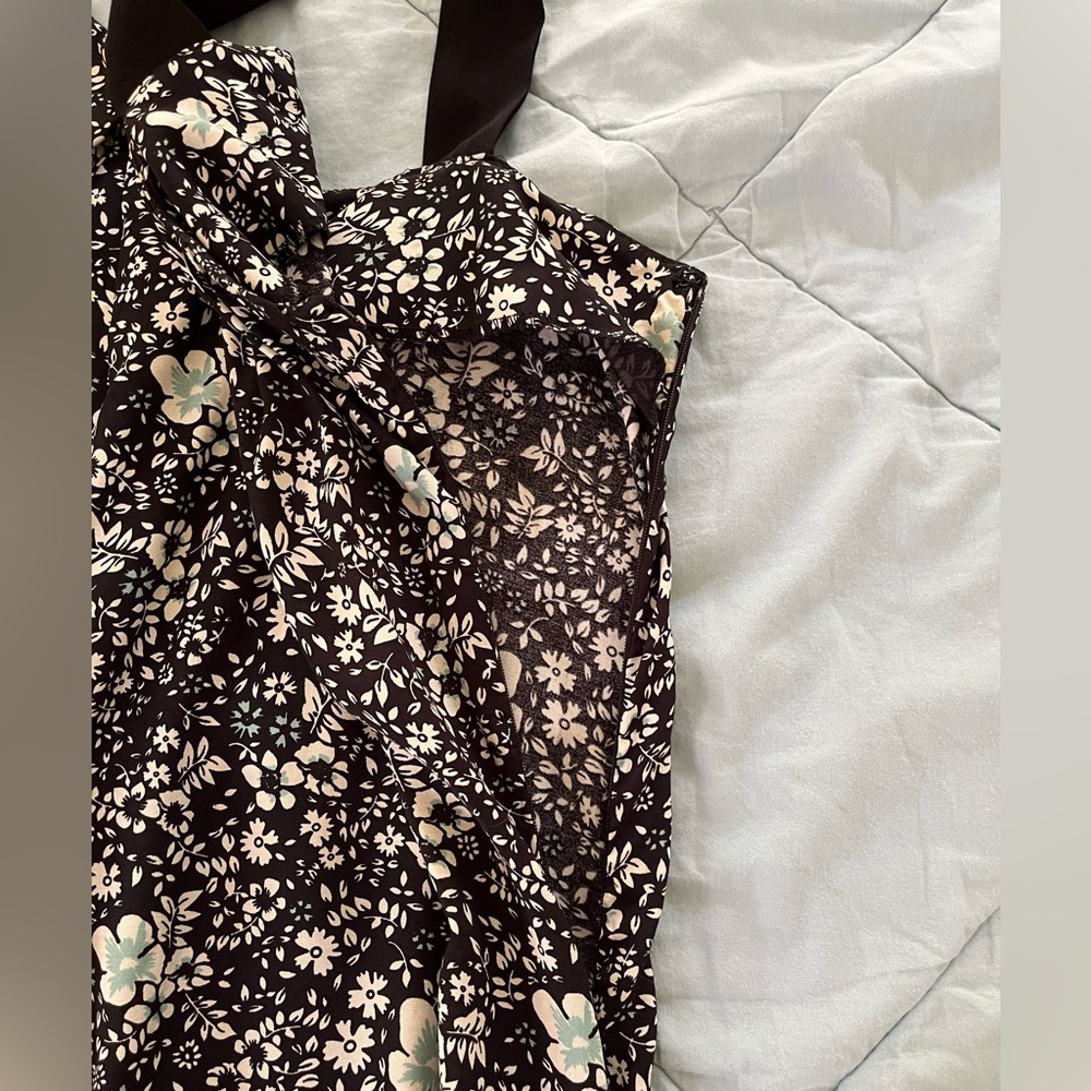 Free People Black and White Wide Leg Jumpsuit Size Medium - Picture 5 of 10